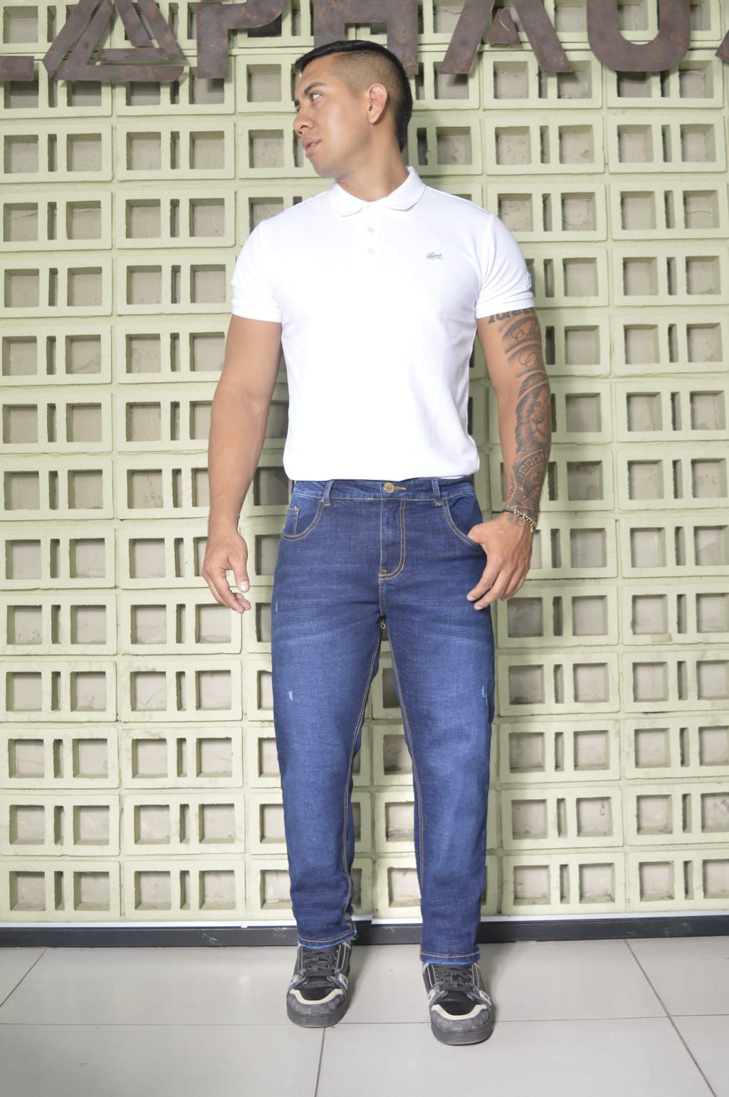 JEAN CABALLERO STRETCH AZUL REF 1120